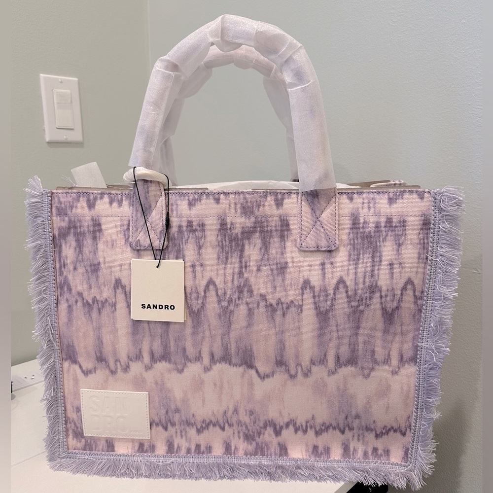 NWT Sandro Tie-Dye Fabric Tote